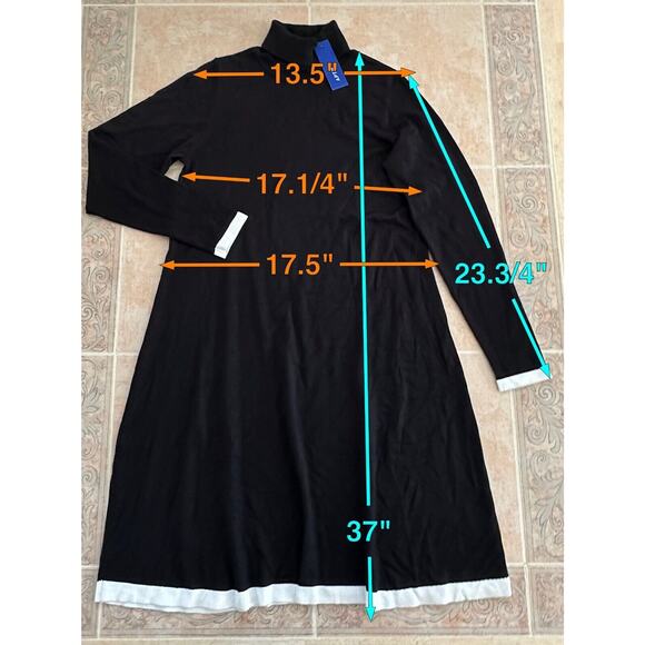 New! APT.9 Black dress sweater Turtle-neck Size M - Picture 2 of 6